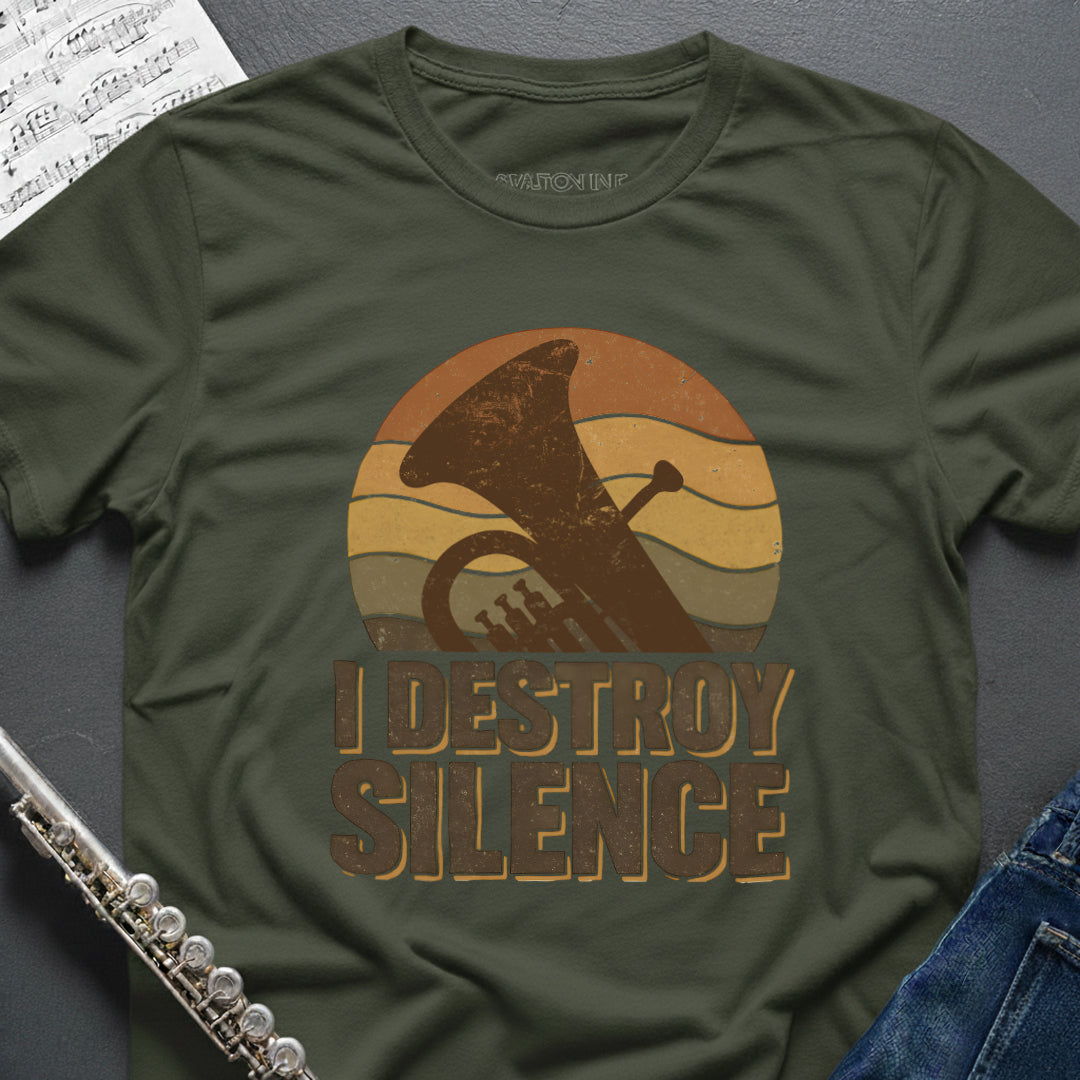 Destroy Silence Tuba T-Shirt