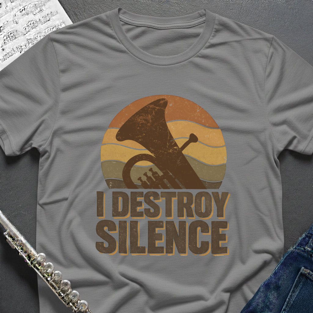 Destroy Silence Tuba T-Shirt