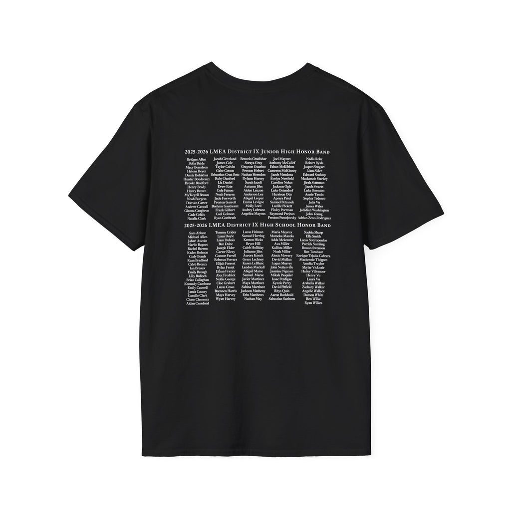 LMEA District 9 Honor Band 25-26 T-Shirt