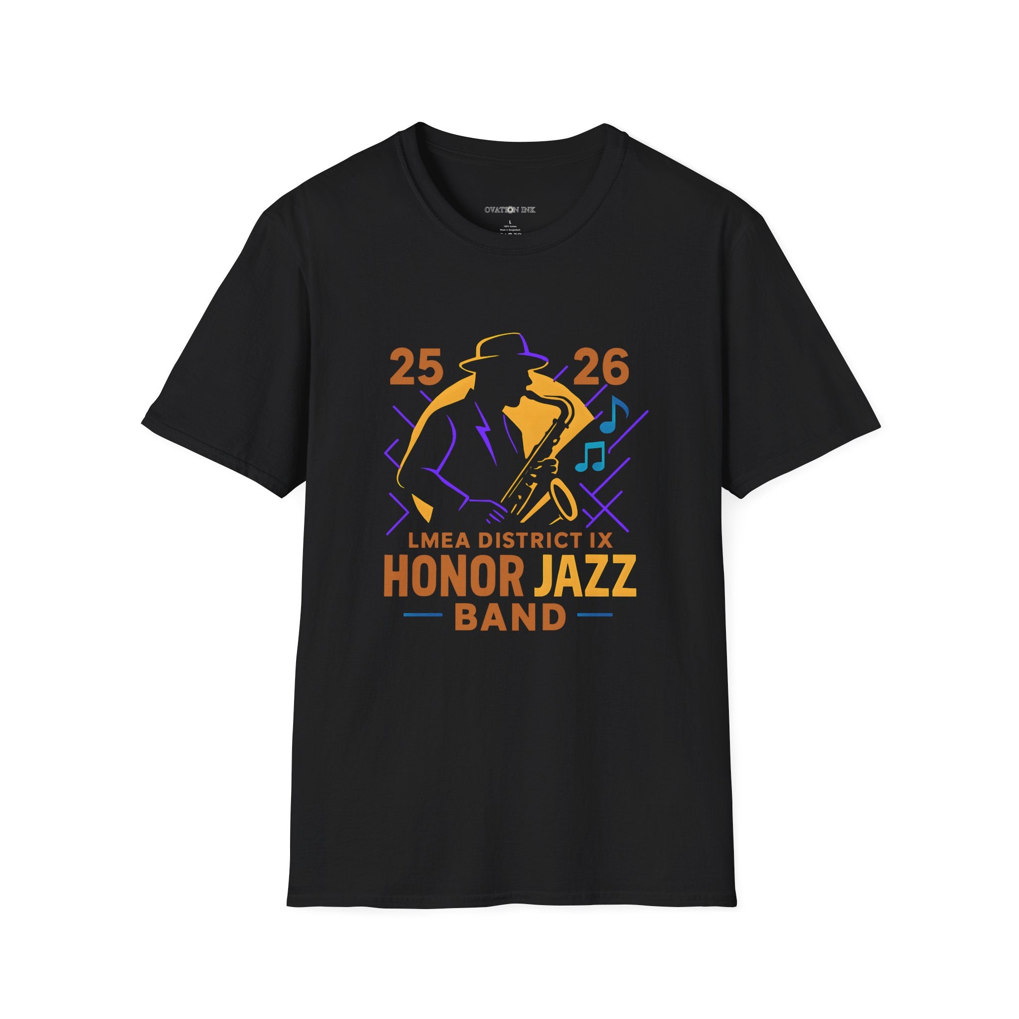 LMEA District 9 Honor JAZZ Band 25-26 T-Shirt