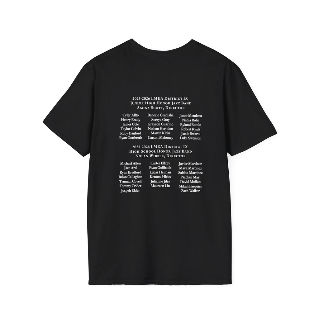 LMEA District 9 Honor JAZZ Band 25-26 T-Shirt