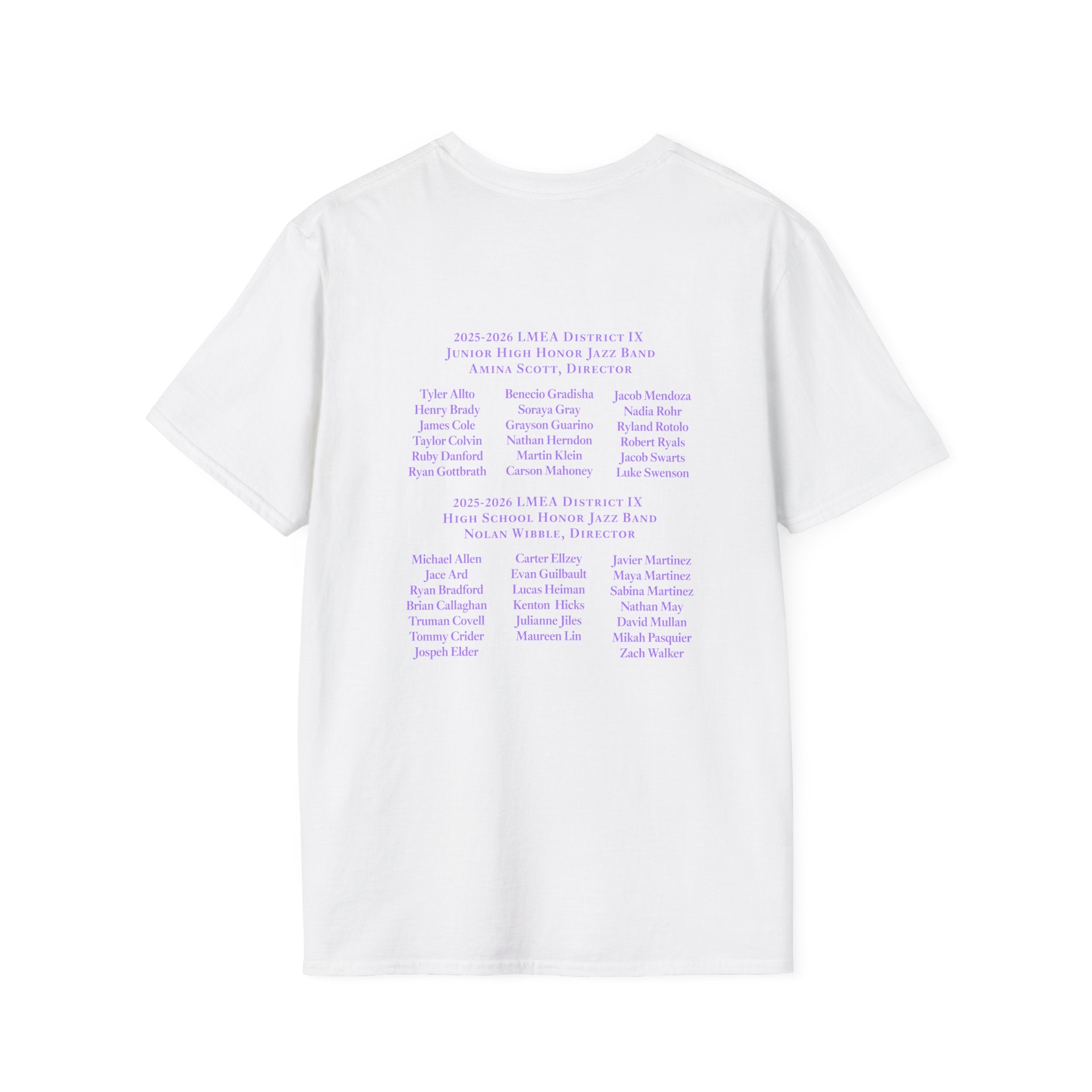 LMEA District 9 Honor JAZZ Band 25-26 T-Shirt