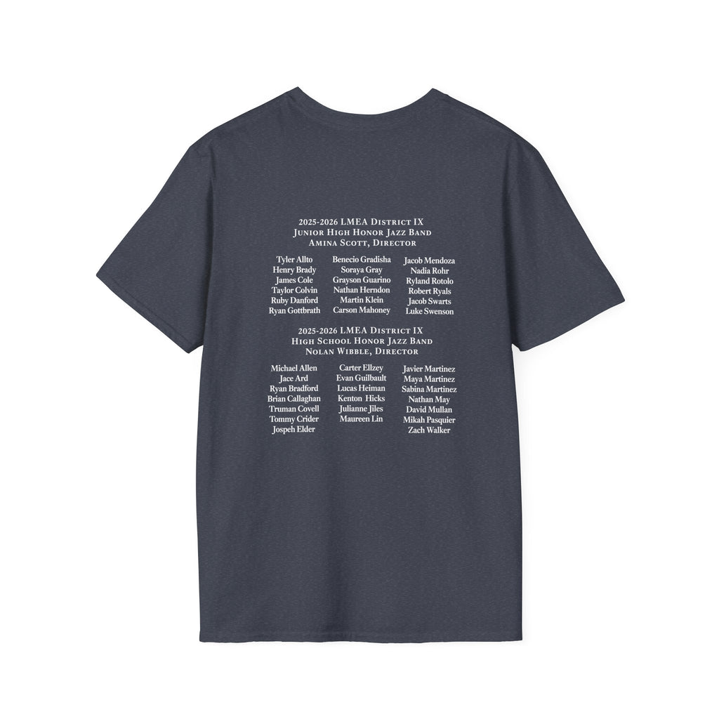 LMEA District 9 Honor JAZZ Band 25-26 T-Shirt