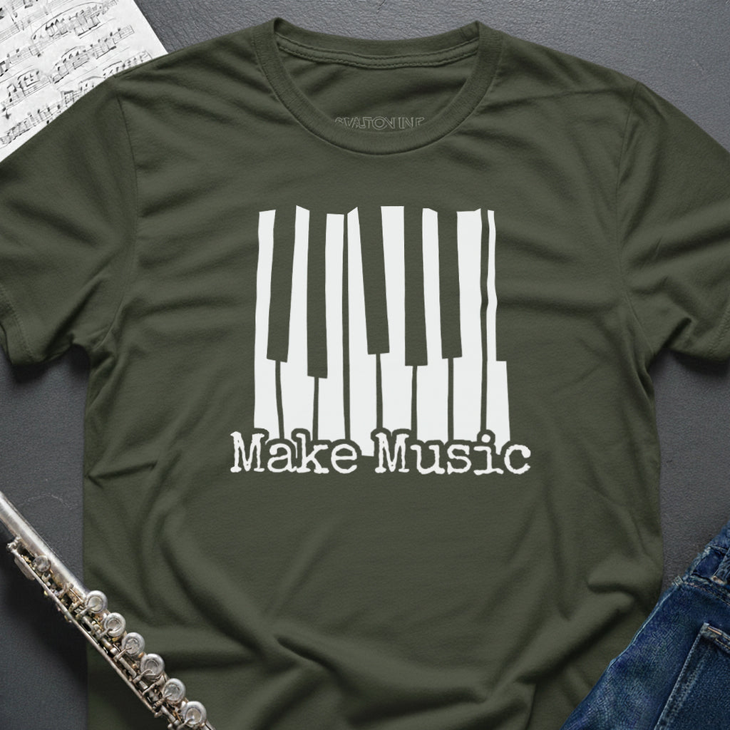 Make Music Piano Keys T-Shirt