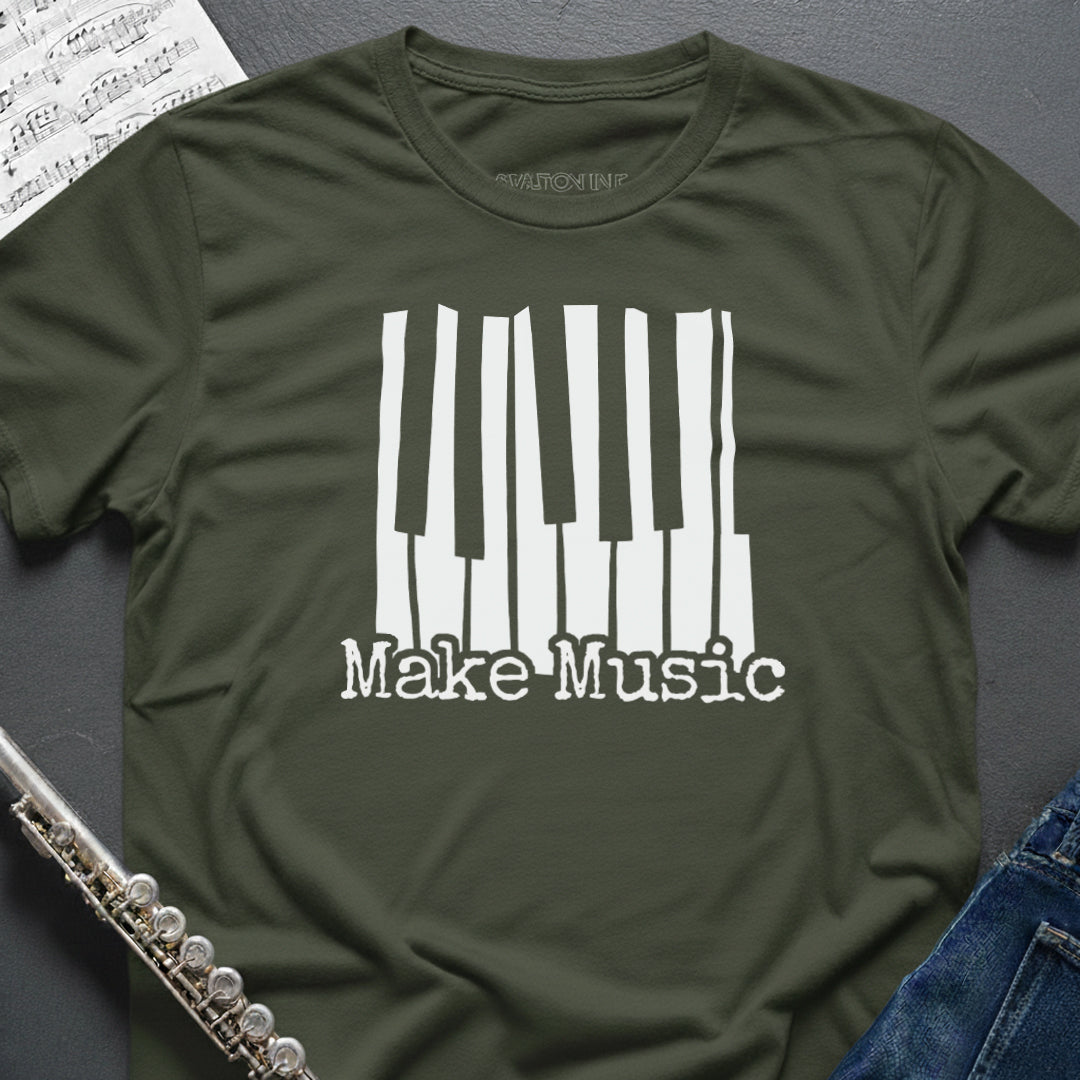 Make Music Piano Keys T-Shirt