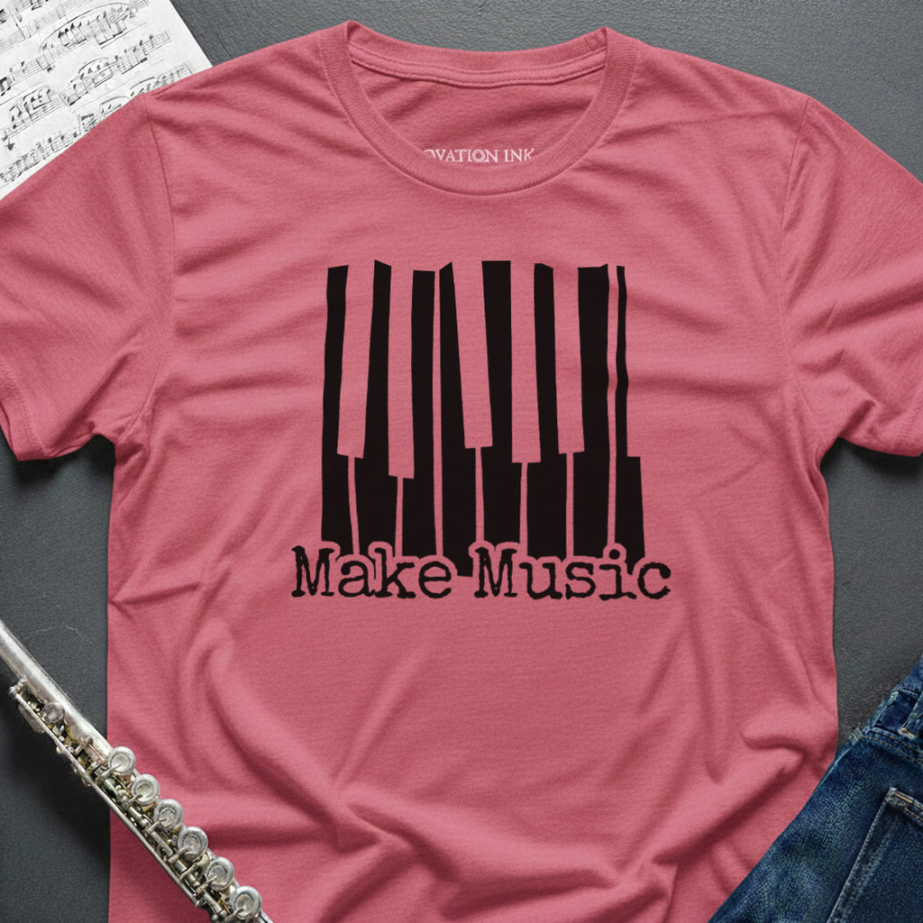 Make Music Piano Keys T-Shirt