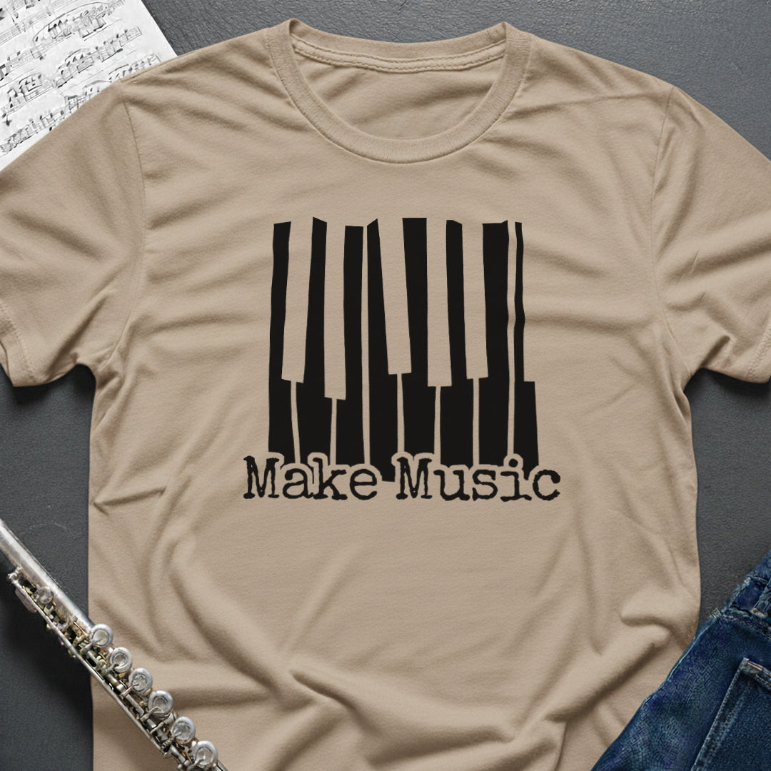Make Music Piano Keys T-Shirt