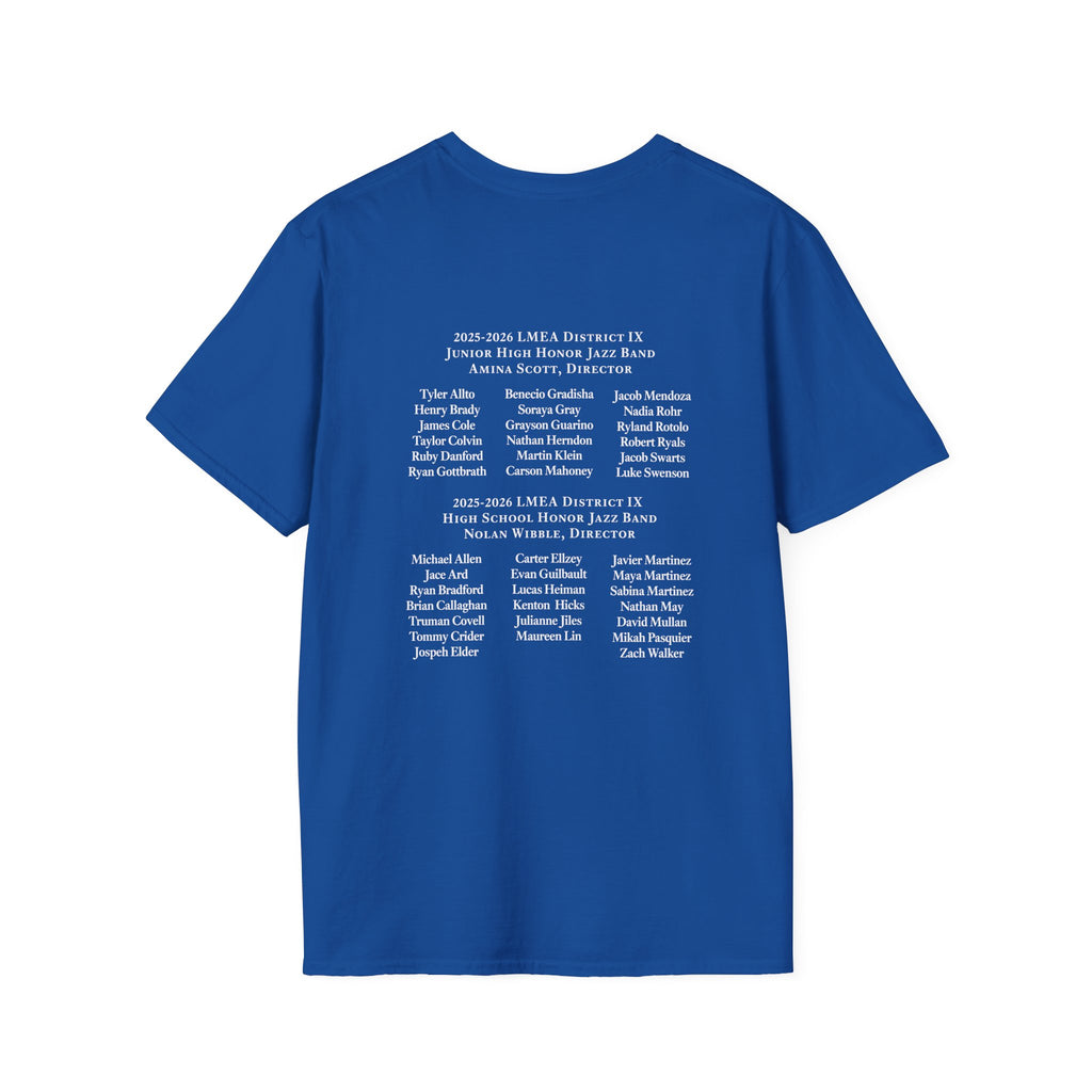 LMEA District 9 Honor JAZZ Band 25-26 T-Shirt