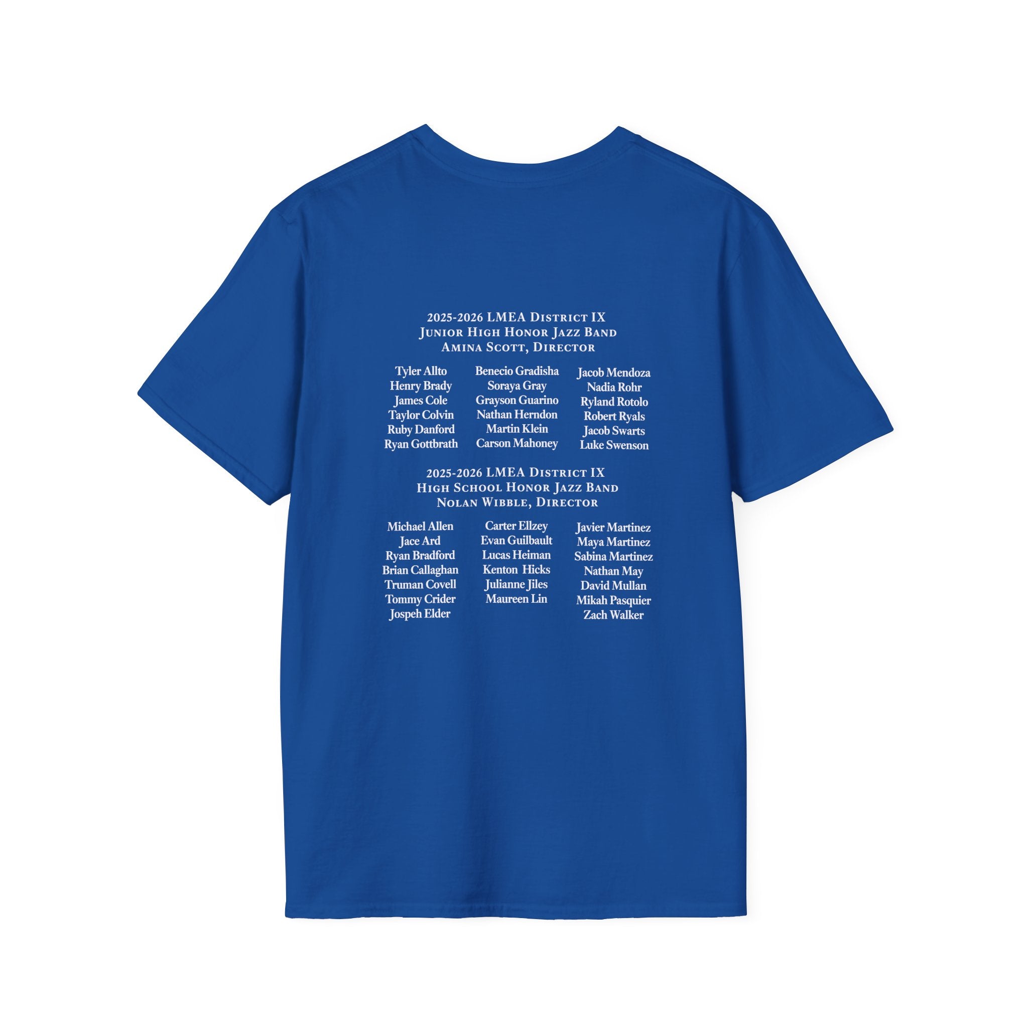 LMEA District 9 Honor JAZZ Band 25-26 T-Shirt